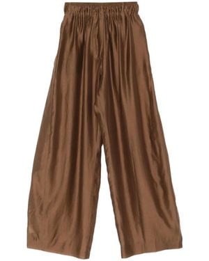 Thelatest Elastic-Waist Trousers - Brown