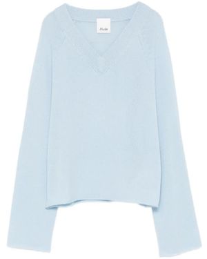 Allude Pull À Col V - Blue