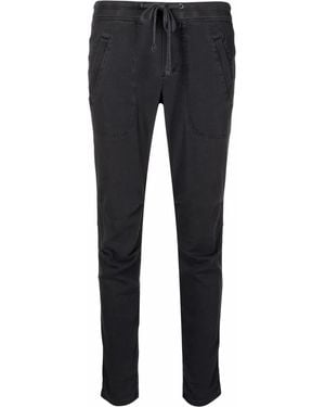James Perse Schmale Cropped-Hose - Grau