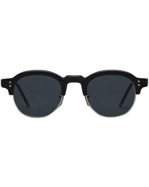 Thom Browne オーバルフレーム サングラス - ブルー