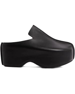 JW Anderson Platform Leather Mules - Black