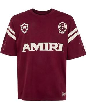 Amiri Logo-Detail Short-Sleeve T-Shirt - Red