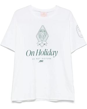 CAMILLA T-Shirt À Logo Imprimé - Blanc