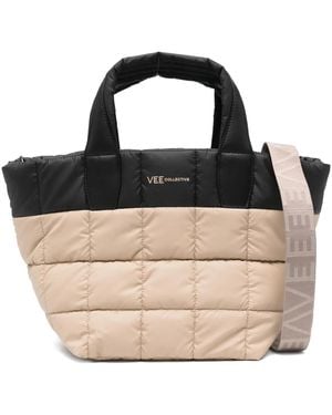 VEE COLLECTIVE Quilted Tote Bag - Black