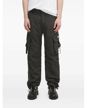 Levi's Cargo-Pocket Graphic-Patch Trousers - Black