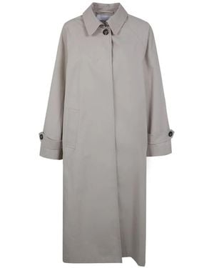 Mark Kenly Domino Tan Caro Back-Slit Coat - Grey
