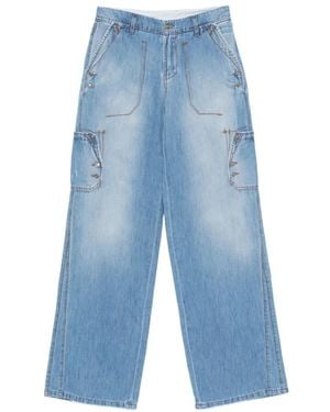 Ermanno Scervino Pocket Denim Pants - Blue