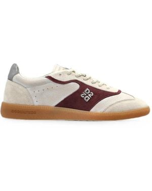DSquared² Logo-Plaque Paneled Sneakers - Brown