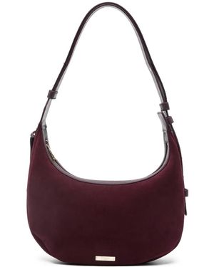 Aspinal of London Hudson Crescent Shoulder Bag - Purple