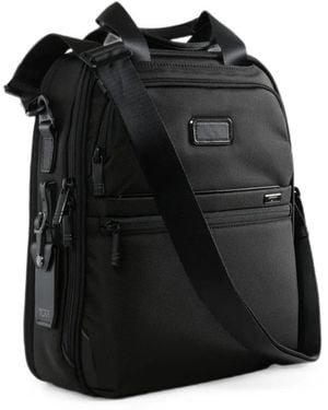 Tumi Boarding Logo-Plaque Shoulder Bag - Black