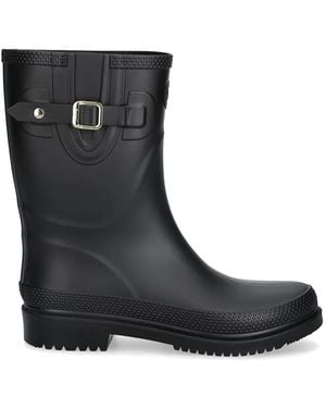 Scholl Chambery Low Buckle-Strap Rain Boots - Black