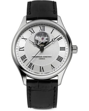 Frederique Constant Orologio Classics Quartz Chronograph Triple Calendar Con Cinturino - Grigio