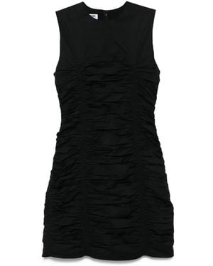 Moschino Ärmelloses Kleid mit Raffungen - Schwarz