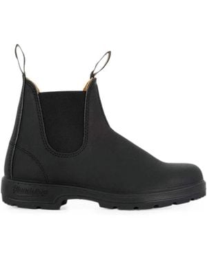 Blundstone Chelsea Leather Pull-On Boots - Black