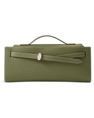 Veronica Beard Clutch Dash Con Dettaglio Cuciture - Verde