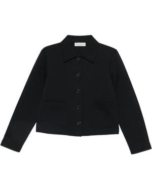 Marc O' Polo Button-Up Patch-Pocket Jacket - Black