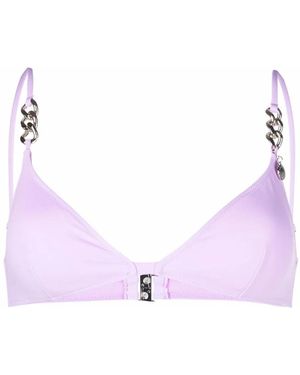 Stella McCartney ステラ・マッカートニー トライアングル ビキニトップ - パープル