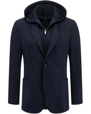 BOGGI Cotton-Blend Blazer - Blue