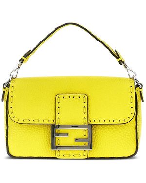 Fendi Mini Baguette Tote Bag - Gelb