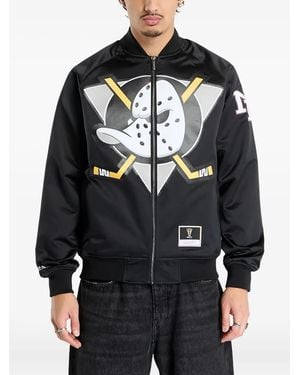 Mitchell & Ness 1992 Nhl Ducks Teemu Selänne Bomber Jacket - Black