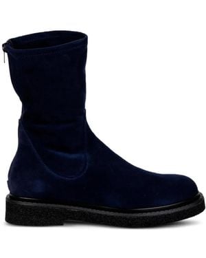 Guglielmo Rotta Botines Con Cremallera En La Parte Posterior - Azul
