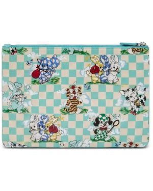 KENZO Neceser Cartoon A Cuadros - Azul