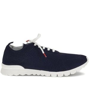 Kiton Knit Upper Sneakers - Blue