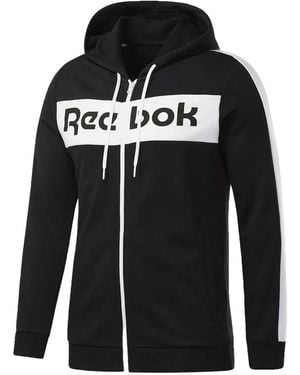Reebok Logo Hooded Track Jacket - Black