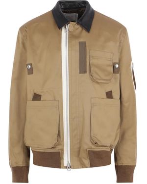 Sacai Chaqueta Con Cremallera - Neutro
