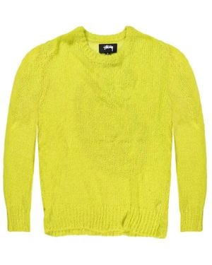 Stussy Semi-Sheer Knitted Jumper - Yellow