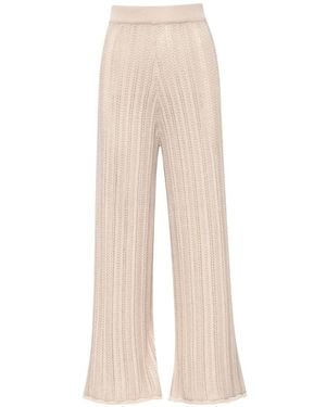 Baobab Corsica Sheer Palazzo Pants - White