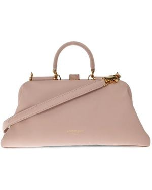 Dolce & Gabbana Medium Grandma Leather Tote Bag - Pink