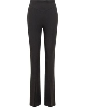 ACTUALEE Broek Met Split - Zwart