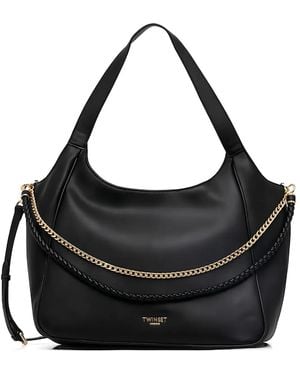 Twinset Chain Shoulder Bag - Black