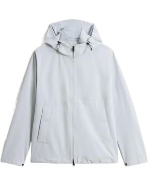 Woolrich Veste Pacific Double Épaisseur À Capuche - Blue