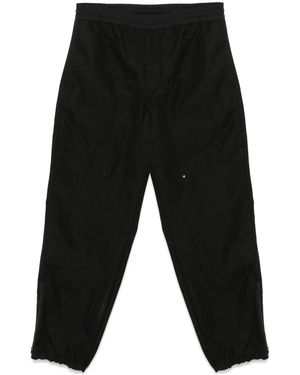 Moncler Pantaloni Con Ricamo - Nero