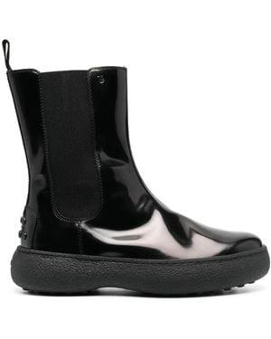 Tod's Elasticated Ankle Boots - Black