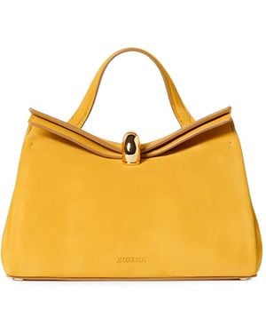 Jacquemus Kleine The Valérie Shopper - Geel