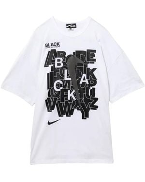 COMME DES GARÇON BLACK X Nike Logo-Print T-Shirt - White
