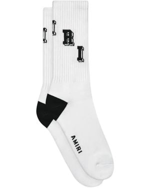 Amiri Collegiate Tube Socks - White