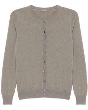 N.Peal Cashmere Olivia ラウンドネック カーディガン - グレー