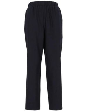 Dusan Elasticated-Waist Wool Pants - Blue