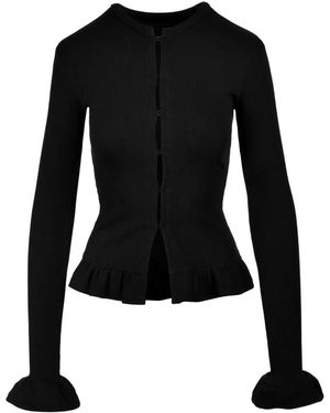 Ioana Ciolacu Cardigan Mit Schößchen - Schwarz