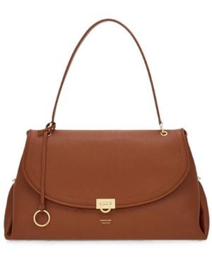 Ferragamo Sofia 2026 Shoulder Bag (L) - Brown