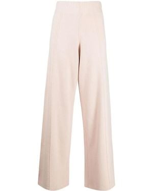 Pringle of Scotland High-Waisted Knitted Pants - Natural