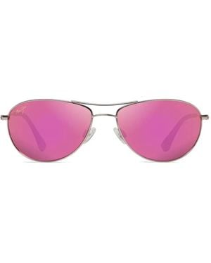 Maui Jim Verspiegelte Baby Beach Sonnenbrille - Pink