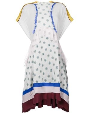 Valentino Garavani Bouquet Print Dress - Grey