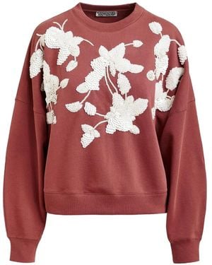 Essentiel Antwerp Sequinned Sweatshirt - Red