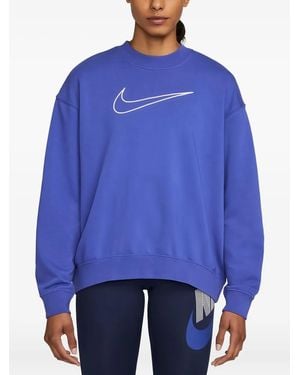 Nike Graphic-Print Crew-Neck Sweatshirt - Blue