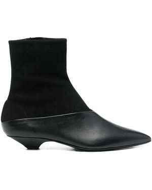 Sergio Rossi 30Mm Pointed-Toe Boots - Black